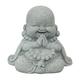 YLLSF Fat Smiling Buddha Garden Ornament Sandstone Effect Outdoor Indoor Statue Decor