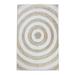 Casavani Hand Braided Geometric Jute Rug White Living & Bedroom Carpets Home Decor Kilim 2x3 feet