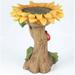 KZLO Resin Sunflower Birdbath Bird Baths for Outdoors Feeding Station for Yard Garden Furnishing Articles