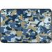 SKYSONIC Doormat Blue Brown Camouflage Lightweight Non Slip Indoor Outdoor Entryway Rugs Floor Mat for Bathroom Kitchen Entrance 23.6 x 15.7 inches