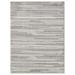 HomeRoots 5 x 7 ft. Gray Abstract Striped Indoor or Outdoor Area Rug - Grey - 5 x 7 ft.