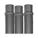 HElectQRIN Heavy Duty Above Ground Pool Filter Hose 1.5 Inch x 3 ft - 3 pack Clamps Included Connects Skimmer to Pump on Concrete Pools or Filter to Return on Above Ground Pools