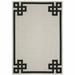 HomeRoots 5 x 7 ft. Beige Stain Resistant Indoor & Outdoor Rectangle Area Rug - Beige and Black - 5 x 7 ft.