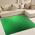 Dreamtimes Hunter Green Solid Color Area Rug 4 x5 Pet & Child Friendly Carpet Indoor Outdoor Soft Rug Washable Non Slip Comfortable Area Rug