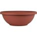 18 Inch Large Garden Bowl Planter - Shallow Plant With Drainage Plug For Indoor Outdoor Flowers Herbs Clay
