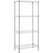 MZG Storage Shelving 4-Tier Utility Shelving Unit Steel Organizer Wire Rack for Home Kitchen Office Chrome (24-in W x 14-in D x 53-in H)