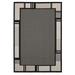 Augusta Matira Black Rectangle Area Rug - 5 ft. 3 in. x 7 ft. 6 in.