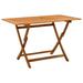 Gecheer Eucalyptus Wood Folding Patio Table Outdoor Dining Table for Garden Deck Terrace 47.2 x 27.6 x 29.5 Inches