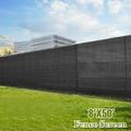Fabric Mesh Privacy Screen Black Tall Fence Windscreen Shade Cover 8 x50â€™