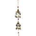PARIJAT HANDICRAFT Handicrafts Handmade Multicolor Home & Room Decorative String Wall & Door Hangings with Beads & Brass Bell for Home Decoration & Gifting Purpose (Short Bells-2 Layer)
