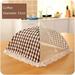 piaybook Food Storage Kitchen Folded Food Cover Hygiene Grid Style Kitchen Food Dish Cover Kitchenware for Home & Kitchen Organization Coffee