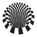 3D Carpet Bottomless Hole Optical Illusion Area Rug Checkered Vortex Optical Illusions Rug for Dining Room Carpet Home Bedroom Floor Mat