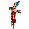 Source Macaw Parrot Metal And Capiz Wind Chime 16 X 8 X 35 Inch