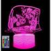 YSTIAN 3D Fish led Night Light Lamp Illusion Night Light 16 Color Changing Table Desk Decoration Lamps Gift Acrylic Flat ABS Base USB Cable Toy