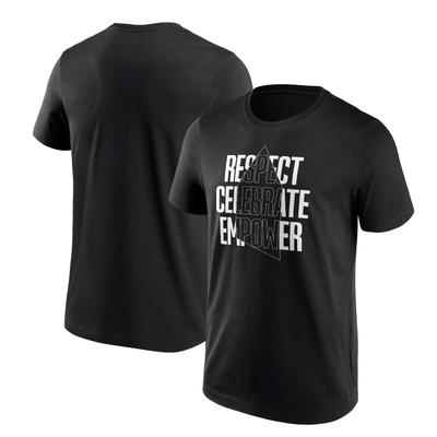Everton EITC Respect Celebrate Empower Grafik-T-Shirt – Schwarz – Unisex Image