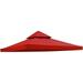 117 X117 Canopy Top Replacement Y00397T02 Red For Smaller 10 X10 Dual-Tier Gazebo Cover Patio Garden Outdoor