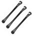 Bike Tire Irons Heavy Duty Steel Tire Spoon Lever Tire Changing Tool Cycling Tire Repair Set - Black