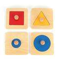 KYAIGUO Kids Baby Jigsaw Puzzle Toys Toddler Wooden Shape Puzzle 3D 3D Jigsaw Puzzle Toys Colorful Multi-shape Jigsaw Puzzle Toys Suitable for Baby 3-9 Years Old