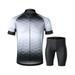 Lixada Men Cycling Jersey Breathable Short Sleeve Bike Shirt and Padded Shorts MTB Clothing Suit - Ride in Style with this High-Quality Cycling Suit