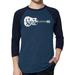 Men s Raglan Baseball Word Art T-shirt - Peace Love Country