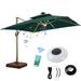 solacol Battery Powered Led Lights with Remote Outdoor Umbrella Light with Remote Control Wireless Radio Audio Usb Powered Patio Umbrella Light Led Umbrella Patio Light for Beach Tent Camping