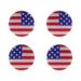FRCOLOR 4 Pcs Silicone Tennis Racket Vibration Dampeners US Flag Pattern Tennis Racquet Absorbers Tennis Racket Strings Dampers for Players