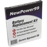 NP99sp NewPower99 y Replacement Kit for Garmin Approach G6 Golf GPS with Tools Video Instructions Long Life