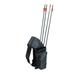 Multi-function Arrow Quiver Cylinder Bow Arrow Single Waist Bag 4 Pipes Large Capacity Holder Carry Pouch for Outdoor Hunting Archery - No Arrows (Black)