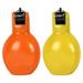 2x Hand Whistles Loud Coaches Whistle for Basketball Survival Football orange and yellow