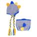 baby clothes 1set 0-1 Year Baby Dinosaur Modeling Knitting Clothe Baby Cloth (The Light Blue)