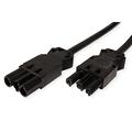 BACHMANN Geräteverlängerung GST18-3 Stecker/Kupplung, schwarz, 1,5 m