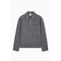 HALF-ZIP WOOL-BLEND JUMPER