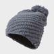 Women's Hand Knitted Beanie - Grey