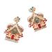 Women's BaubleBar Mickey & Friends Gingerbread House Statement Earrings