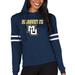 Women's Concepts Sport Navy Marquette Golden Eagles Marathon Lightweight Lounge Pullover Hoodie