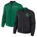 Men's Darius Rucker Collection by Fanatics Black/Green Oregon Ducks Reversible Full-Zip Bomber Jacket