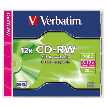 Verbatim CD-RW 43148 8-12x 700MB 80Min. Jewelcase 10 St./Pack. Image