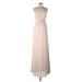 Show Me Your Mumu Cocktail Dress - Formal Halter Sleeveless: Ivory Solid Dresses - New - Women's Size Large