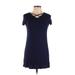 Love, Fire Casual Dress: Blue Dresses - Women's Size Large