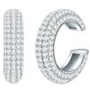 Lulu & Jane Ohrklemme Messing Zirkonia in Silber 19,0 mm Damen