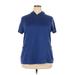 SJB St. Active by St. Johns Bay Active T-Shirt: Blue Activewear - Women's Size 2X-Large