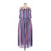 Lane Bryant Casual Dress - Midi Square Sleeveless: Blue Stripes Dresses - Women's Size 18 Plus