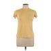 Nordstrom Short Sleeve T-Shirt: Yellow Tops - Women's Size Large