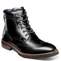 Florsheim Renegade Wingtip Lace Up Boot - Mens 9 Black Boot Medium