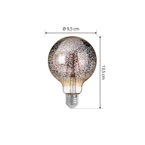 Lucande LED-Lampe E27 Ø9,5cm 4W 1800K Konfetti