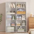 New Foldable Multi-layer Wardrobe Household Dustproof Wardrobe Simple Assembly DIY Storage Wardrobe