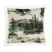 Indigo Hill by HiEnd Accents Joshua Woodland Lodge Campfire Sherpa Pillow, Duffle Bag, 18"x18"