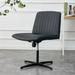 Home Adjustable 360 ° Swivel Cushion Desk Chair with Black Foot