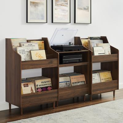 Crosley Liam 3Pc Record Player Stand And Vinyl Storage Set