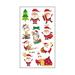 Hariumiu Temporary Tattoos 10 Sheets Temporary Tattoo Stickers Santa Claus Elk Snowman Christmas Stocking Christmas Tree Art Tattoo Stickers Kids Body